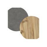 Mueble de TV de Pared moderno Antracita y Roble con 2 Cajones - 180x31.6x29.6 cm.