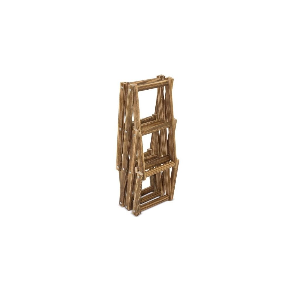 Botellero de Madera para 6 Botellas + Sacacorchos Profesional de Regalo, 46.30 X 24.00 X 15.00 cm