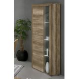 Mueble de Comedor, Color Cañón, Medidas: 230 cm (Anc) x 212 cm (Al) x 41,4 cm (Fon) + Mesa Centro Elevable 45,2x100x50