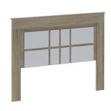 Cabecero Nórdico de 160 (Anc) x 120 (Al) x 3,8 (Fon) Cm | Práctico y Elegante |Colores Cambria y Blanco (para Cama de 135-140